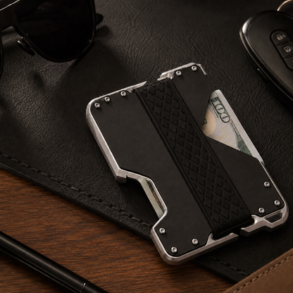Leather RFID Card & Money Holder With Bottle Opener