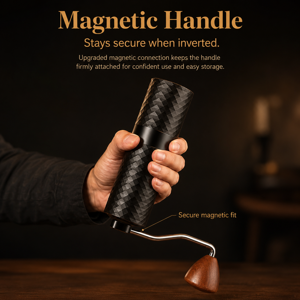 Precision Manual Coffee Grinder with Stainless Steel Core