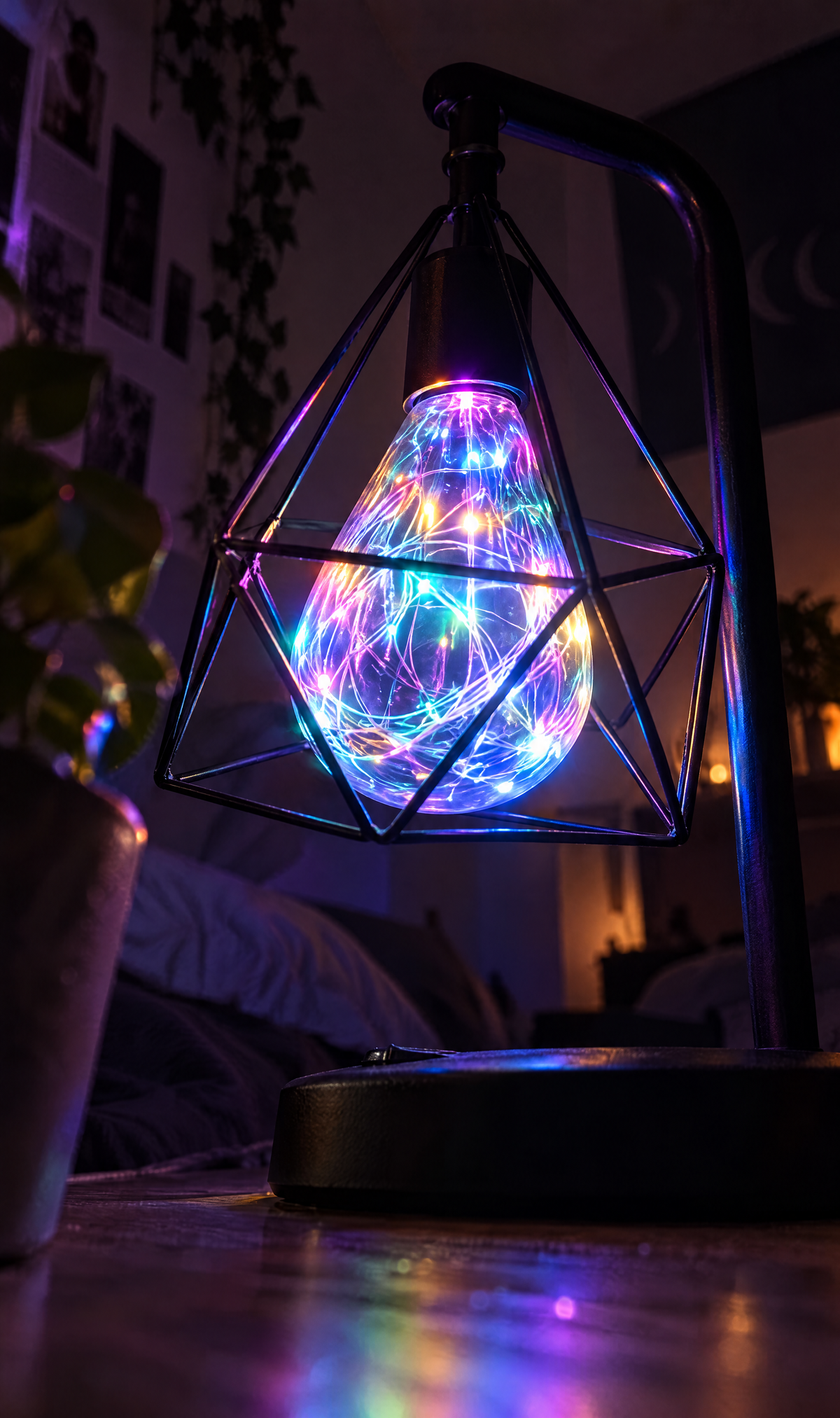 Glimmer | Fairy Light Cage Lamp