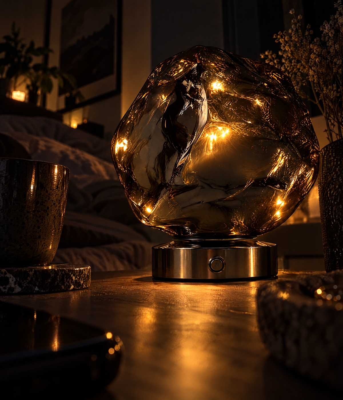 Glacia | Faceted Glass Lamp