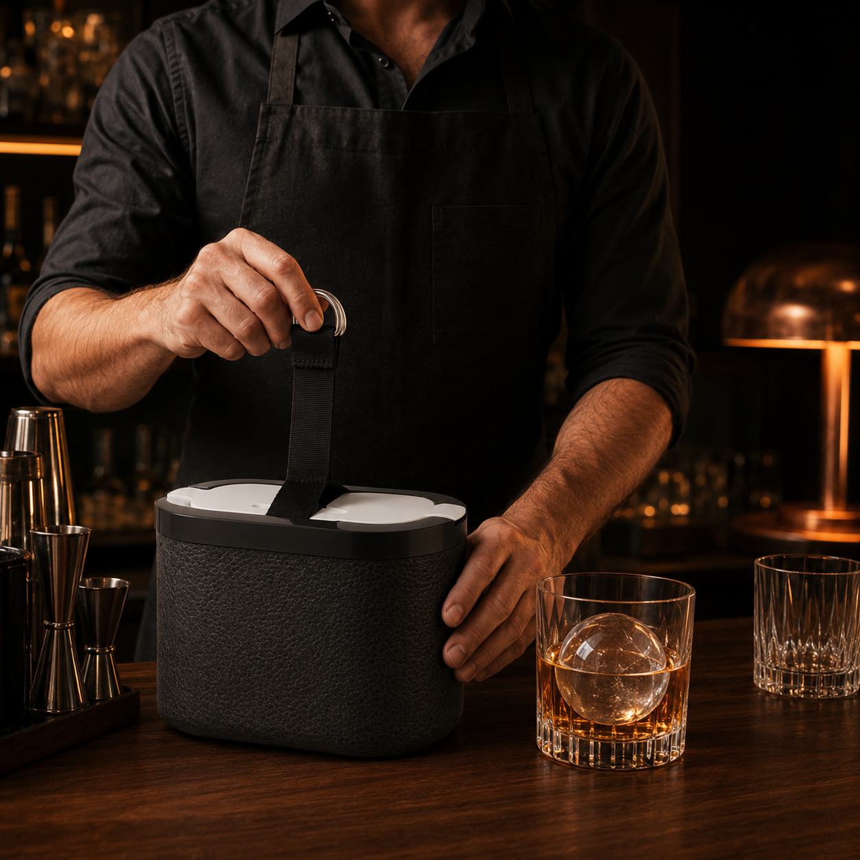 Large & Clear Ice Puck Mold for Whiskey & Cocktails