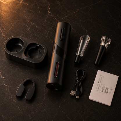 5-in-1 Rechargeable Electric Wine Opener Set