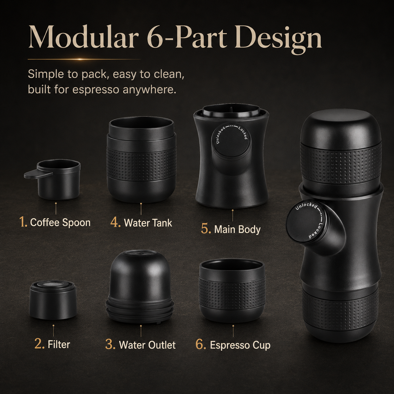 Portable Manual Espresso Maker