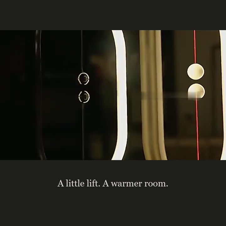 Libra magnetic lamp demonstration: lift to switch on and separate to switch off