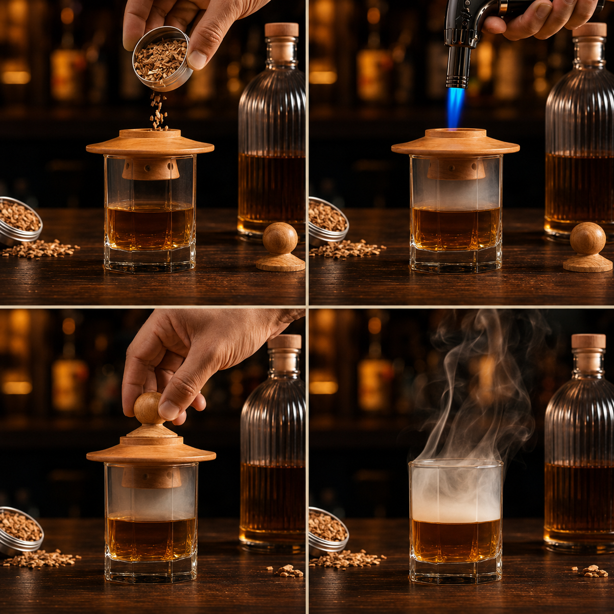 Cocktail Smoker Kit with 6 Wood Chip Flavours